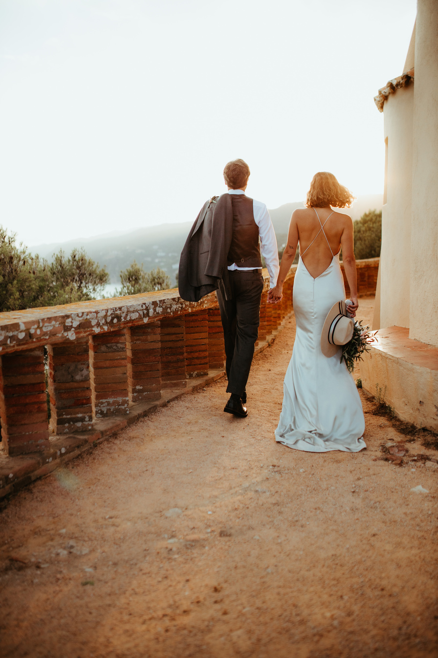 Emoción auténtica de los novios